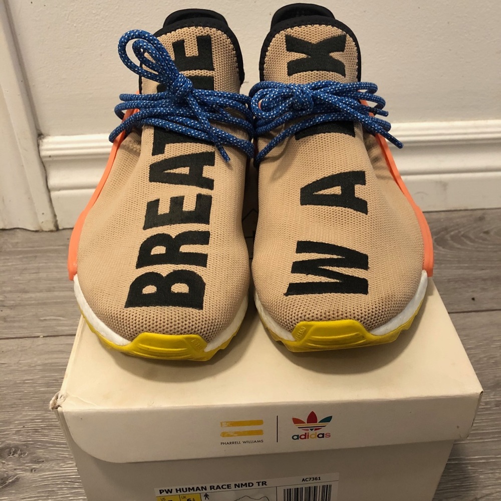 Adidas human race pale nude